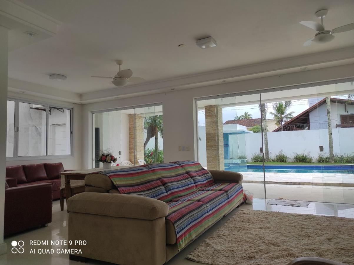 Casa Com Piscina A 150M Da Praia Da Enseada Гуаружа Экстерьер фото